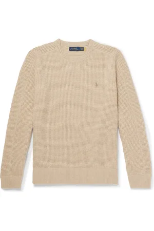 Ralph Lauren Logo-Embroidered Waffle-Knit Wool and Alpaca-Blend Sweater - Men - - XS