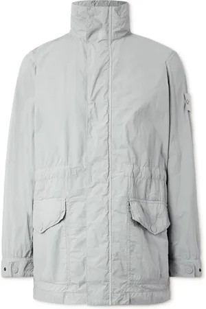 Stone Island Ghost Garment-Dyed Crinkled Nylon Tela Jacket - Men - - S