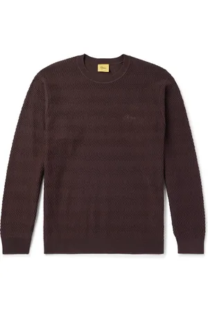 DIME Logo-Embroidered Ribbed-Knit Sweater - Men - - S