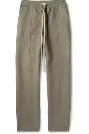 FEAR OF GOD Forum Straight-Leg Logo-Appliqu??d Wool and Cashmere-Blend Drawstring Trousers - Men - - L