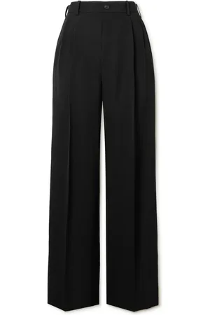 The Row Holl Wide-Leg Pleated Grain de Poudre Wool Trousers - Men - - UK/US 36
