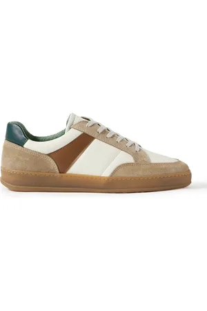 Mr P. Colour-Block Suede and Leather Sneakers - Men - - UK 8