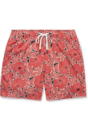 ONIA Charles Straight-Leg Mid-Length Floral-Print Swim Shorts - Men - - S