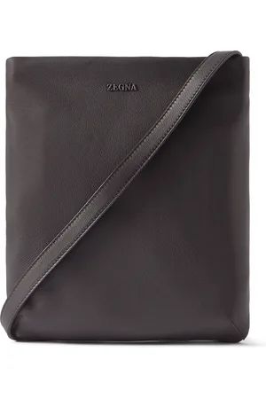 Ermenegildo Zegna SECONDSKIN Leather Messenger Bag - Men