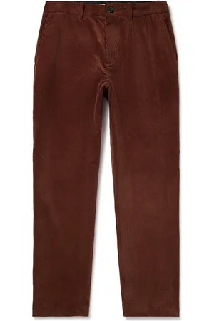 Mr P. Edward Straight-Leg Organic Cotton-Corduroy Trousers - Men - - 34