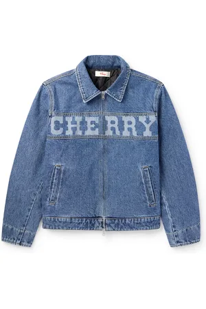 CHERRY LOS ANGELES Logo-Print Denim Blouson Jacket - Men - - S