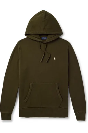 Ralph Lauren Logo-Embroidered Cotton-Jersey Hoodie - Men - - XS