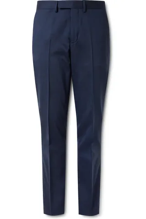 Mr P. Phillip Slim-Fit Straight-Leg Pleated Wool-Blend Suit Trousers - Men - - 36