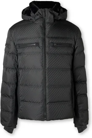 Fusalp Berlioz Carbone Faux Fur-Lined Quilted Shell-Jacquard Hooded Down Ski Jacket - Men - - IT 52