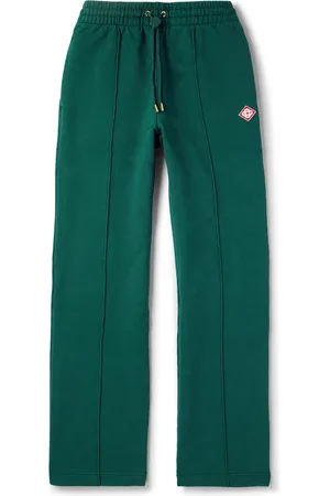 Casablanca Straight-Leg Logo-Appliqu??d Organic Cotton-Jersey Sweatpants - Men - - M