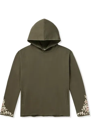 Kartik Research Baracuta Embroidered Cotton-Jersey Hoodie - Men - - XS