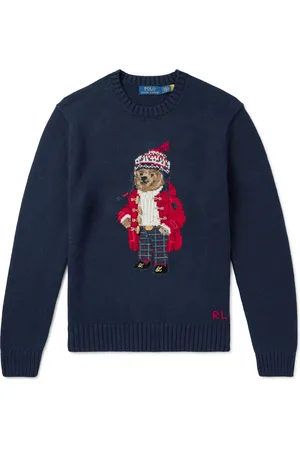 Ralph Lauren Embellished Intarsia-Knit Cotton and Cashmere-Blend Sweater - Men - - XXL