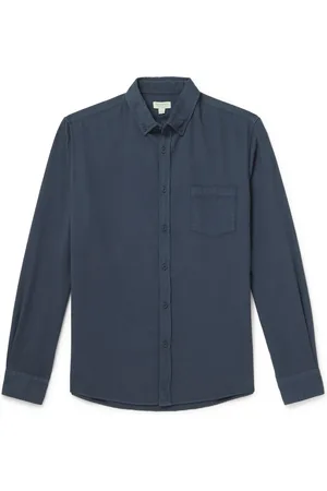 Sunspel Button-Down Collar Brushed Cotton-Flannel Shirt - Men - - L