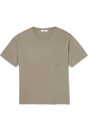 Frame Logo-Embroidered Cotton-Jersey T-Shirt - Men - - M