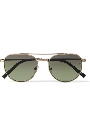 Oliver Peoples Roger Federer R-10 Aviator-Style Brushed -Tone Sunglasses - Men