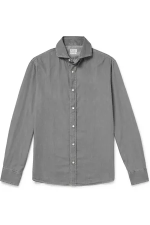 Brunello Cucinelli Cotton-Chambray Shirt - Men - - M
