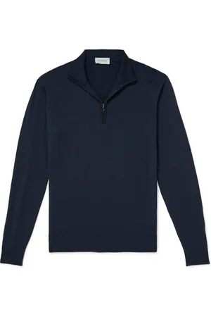 JOHN SMEDLEY Barrow Merino Wool Half-Zip Sweater - Men - - S