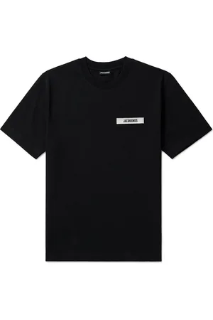 Jacquemus Grosgrain-Trimmed Logo-Embroidered Cotton-Jersey T-shirt - Men - - XXL