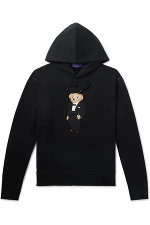 Ralph Lauren Appliqu??d Embroidered Cotton-Blend Fleece Hoodie - Men - - XXL