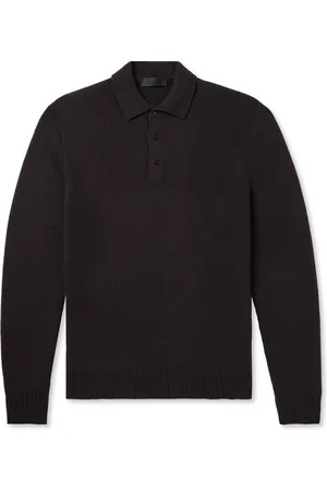 Saman Amel Elo Slim-Fit Cashmere and Silk-Blend Polo Shirt - Men - - IT 48