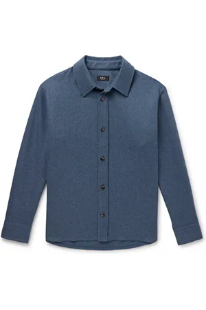 A.P.C. Bobby Wool-Blend Flannel Shirt - Men - - XS