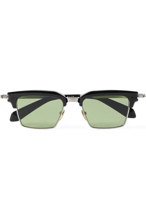JACQUES MARIE MAGE Alin D-Frame Silver-Tone and Acetate Sunglasses - Men