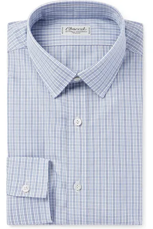 Charvet Checked Cotton-Poplin Shirt - Men - - EU 43