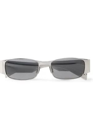 Saint Laurent Rectangular-Frame -Tone Sunglasses - Men