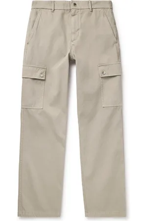 Burberry Straight-Leg Garment-Dyed Cotton-Twill Cargo Trousers - Men - - IT 50