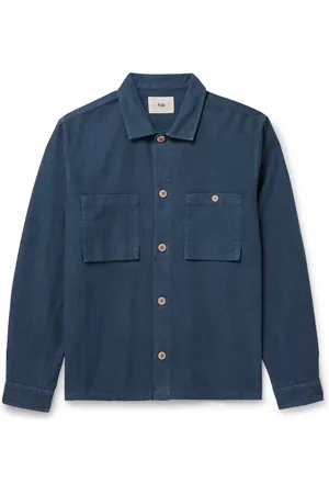 Folk Patch Cotton-Moleskin Overshirt - Men - - XL