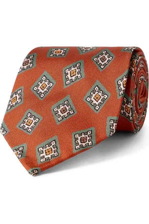 Rubinacci 8cm Printed Silk-Twill Tie - Men