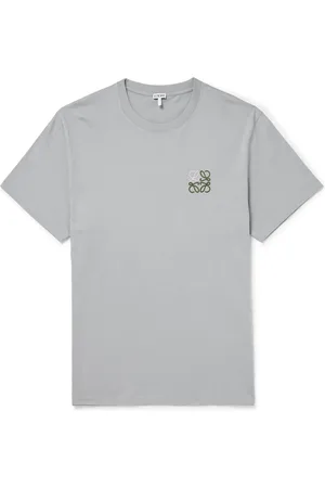 Loewe Slim-Fit Logo-Embroidered Cotton-Jersey T-Shirt - Men - - S