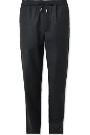 Mr P. James Slim-Fit Wool-Flannel Drawstring Suit Trousers - Men - - 34