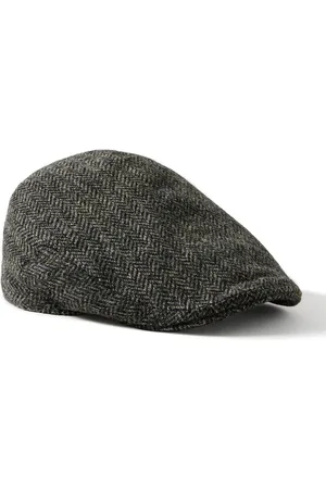 Anderson & Sheppard Herringbone Wool-Tweed Flat Cap - Men - - 58