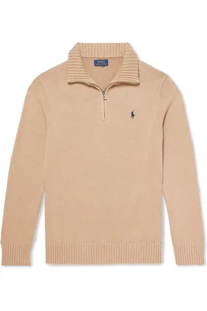 Ralph Lauren Logo-Embroidered Cotton Half-Zip Sweater - Men - - S