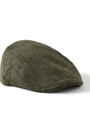 Anderson & Sheppard Herringbone Wool-Tweed Flat Cap - Men - - 58