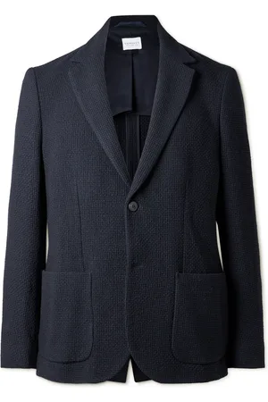 Sunspel Waffle-Knit Wool-Blend Blazer - Men - - S