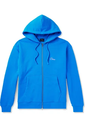 DIME Logo-Embroidered Cotton-Blend Jersey Zip-Up Hoodie - Men - - S