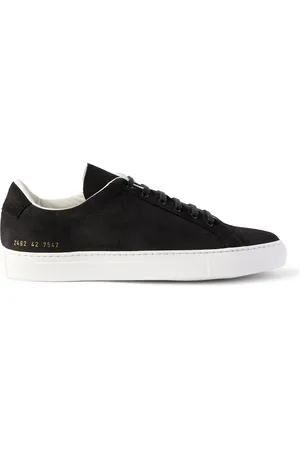 COMMON PROJECTS Retro Classic Suede-Trimmed Full-Grain Leather Sneakers - Men - - EU 43