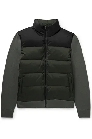 James Perse Colour-Block Panelled Wool and Cashmere-Blend and Quilted Shell Down Jacket - Men - - 4