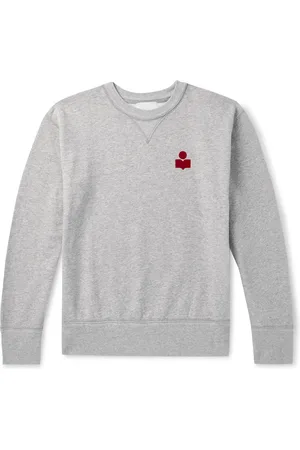 Isabel Marant Mike Logo-Embroidered Cotton-Blend Jersey Sweatshirt - Men - - XS