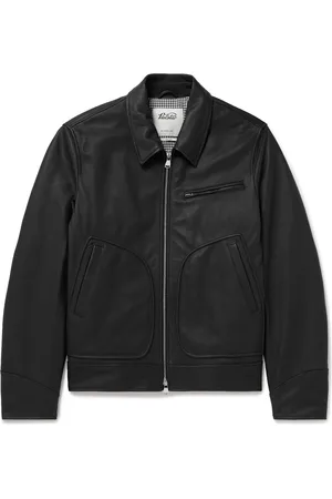 VALSTAR Padded Full-Grain Leather Biker Jacket - Men - - IT 46