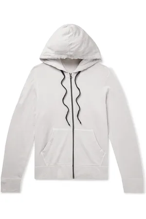 James Perse Cotton-Jersey Zip-Up Hoodie - Men - - 2