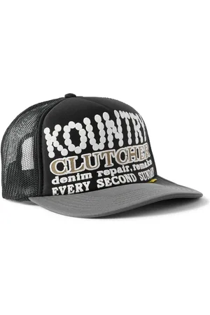 KAPITAL Kountry Pearl Clutcher Printed Canvas and Mesh Trucker Cap - Men