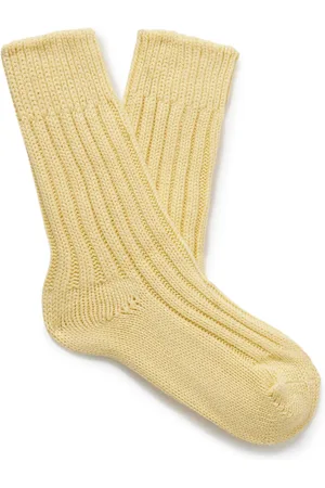 THE ELDER STATESMAN Yosemite Ribbed Cashmere Socks - Men