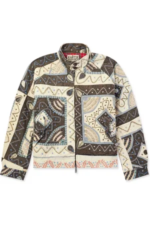 Kartik Research Baracuta Patchwork Embroidered Quilted Cotton Jacket - Men - - S
