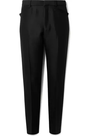 Tom Ford Dyllan Slim-Fit Tapered Wool-Blend Twill Trousers - Men - - IT 46