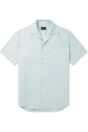 BRIONI Camp-Collar Cotton Shirt - Men - - XXXL