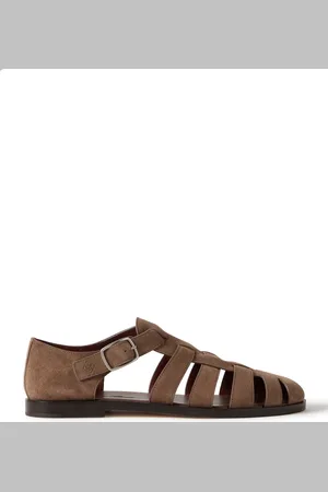 Loro Piana Maxime Walk Suede Sandals - Men - - EU 44