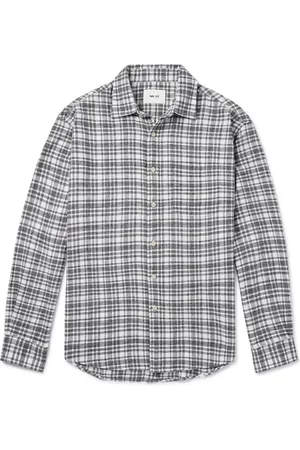 NN.07 Deon 5465 Checked Organic Cotton-Flannel Shirt - Men - - S